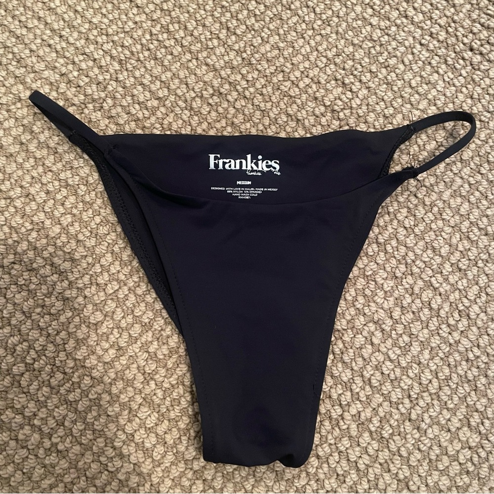 Black Frankie’s thong bikini bottom
